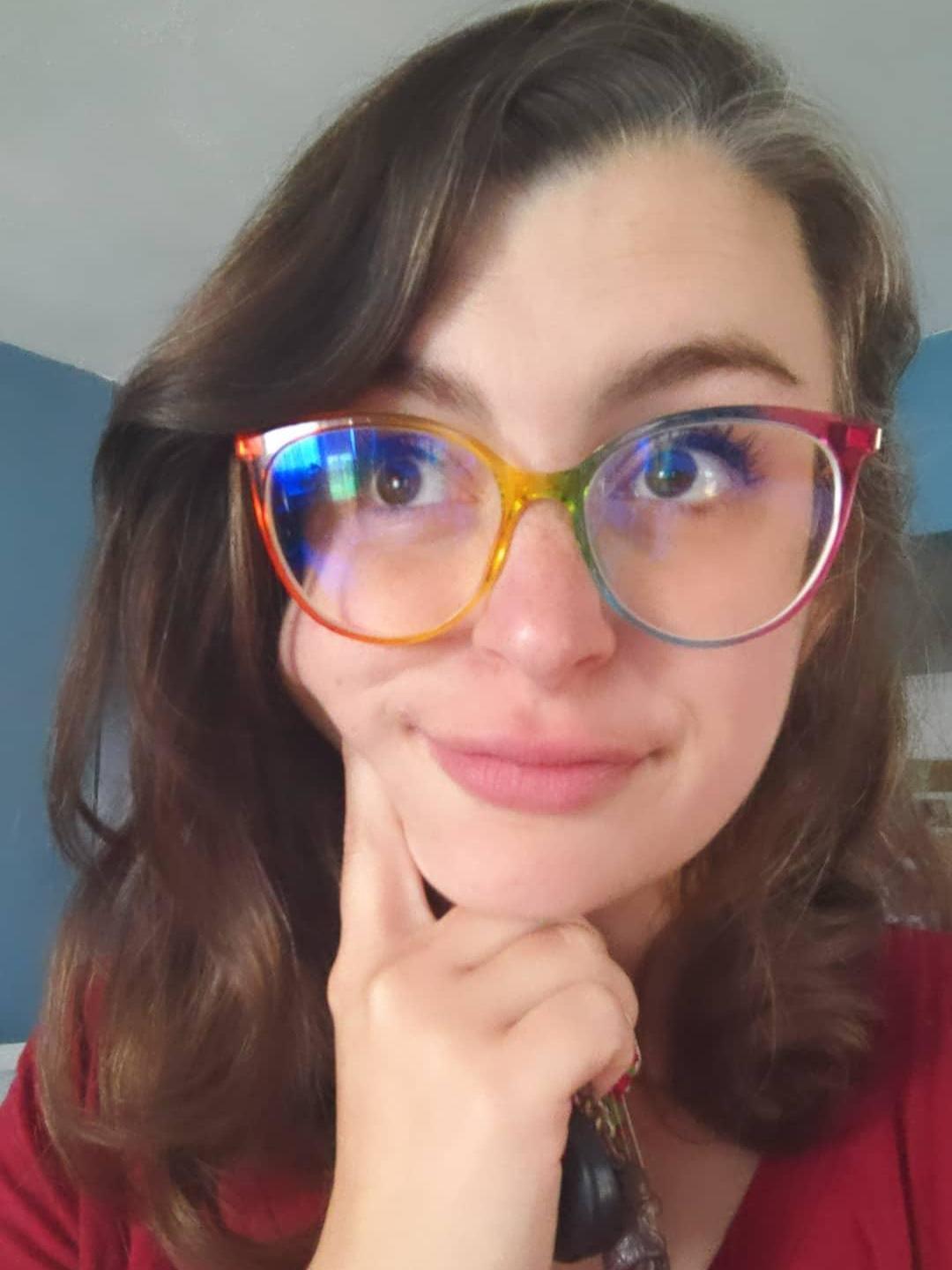 Positivity Cat Eye Rainbow Glasses For Women Eyebuydirect 