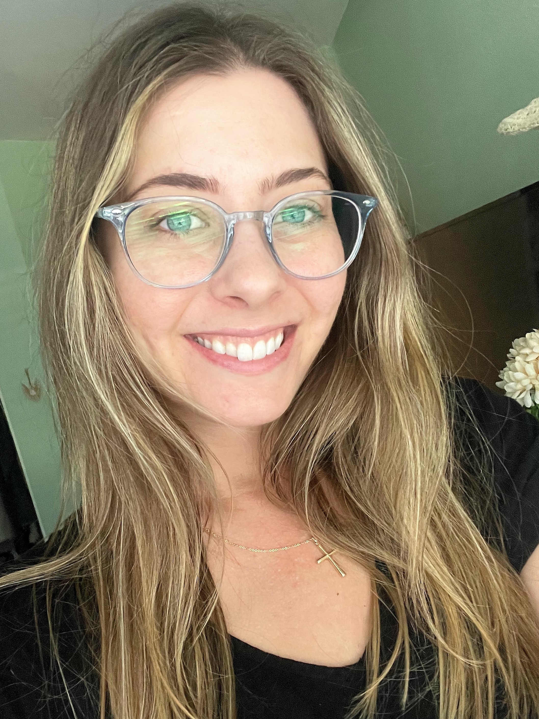 Hubris Charming ClearBlue Eyeglasses EyeBuyDirect