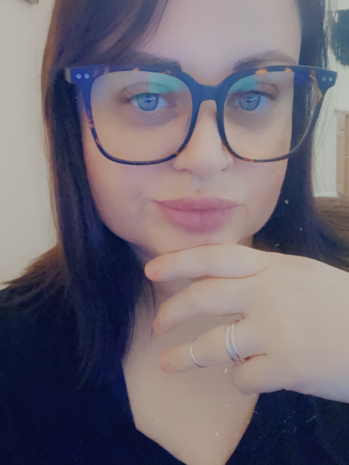 Piano Square Floral Full Rim Eyeglasses EyeBuyDirect