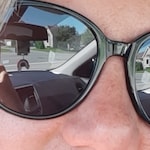 valerie G. - Black - round - acetate