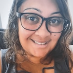 Alisha K. - Black/White - rectangle - plastic