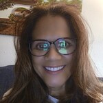 Anabel E. - Brown Clear  - rectangle - plastic