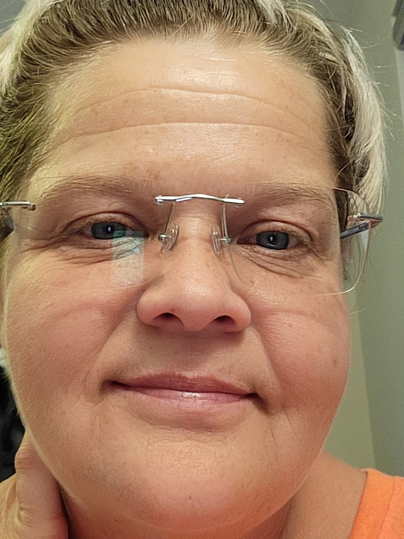 Nate Rectangle Silver Clear Blue Rimless Eyeglasses Eyebuydirect Canada