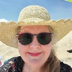 Judy S. - Pink/Floral - round - plastic-metal