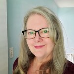 Judy S. - Gray Brown - rectangle - acetate