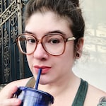 Mindy N. - Clear Brown - square - acetate