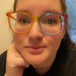 Heather H. - Rainbow - square - plastic