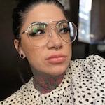 Christina N. - Silver - aviator - metal