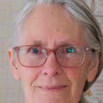 Kathleen S. - Blue Floral - horn - acetate