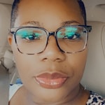 Kellie W. - Black Clear - square - plastic