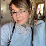 Bryanna B. - Clear Blue - geometric - acetate