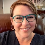 Andrea L. - Matte Green - rectangle - plastic