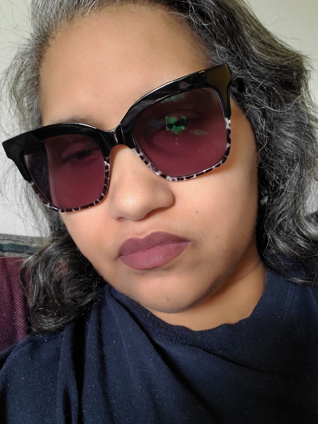 Intrigue - Cat Eye Black Leopard Frame Sunglasses For Women