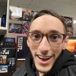 Angel V. - Brown Striped - rectangle - acetate