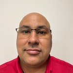 Fredy S. - Satin Black & Blue - rectangle - metal