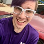 Justin H. - White Black - square - acetate