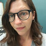 LISA D. - Clear/Black - round - plastic