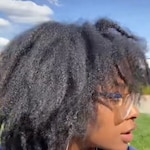 Praise A. - Clear Brown & Blue - square - plastic