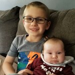 Kari J. - Navy - rectangle - plastic