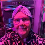 Patty Z. - Purple - oval - acetate