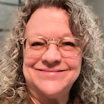 Pamela C. - Gold Transparent - browline - acetate-metal