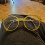 Elizabeth S. - Iridescent Yellow - round - acetate