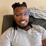 dejuanwilliams4500 - Matte Black/Golden  - square - acetate-metal