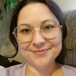 Kimberly B. - Golden - round - metal