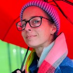 Erin S. - Blue Floral - horn - acetate