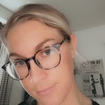 paige S. - Black Floral - round - plastic