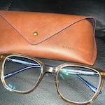 cachet T. - Clear Brown & Blue - square - plastic