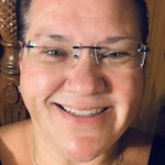 Melissa B. - Navy - rectangle - metal