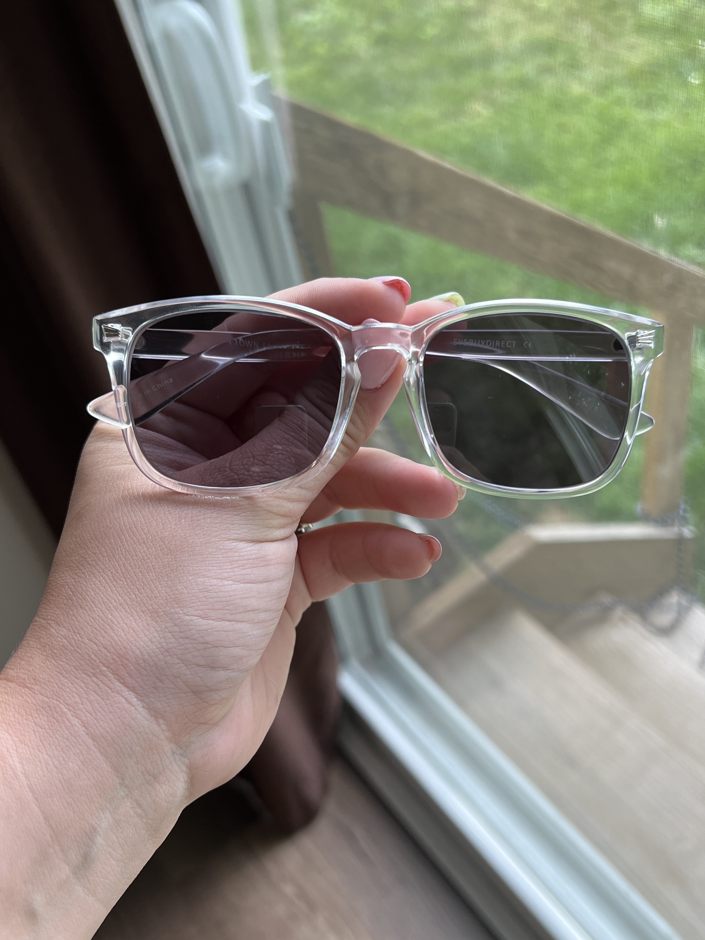 Uptown Square Clear Full Rim Eyeglasses Eyebuydirect France