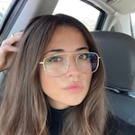 Scarlett A. - Golden - aviator - metal