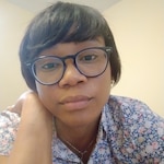 Obiageri E. - Blue Floral - horn - acetate