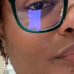 Cici P. - Dark Green Gold - rectangle - acetate