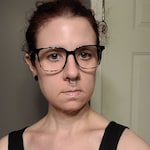 Beth  M. - Black Clear - square - plastic