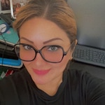 Liliana - Black - square - acetate-metal