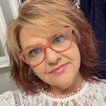 Heather J L. - Clear Pink - horn - acetate