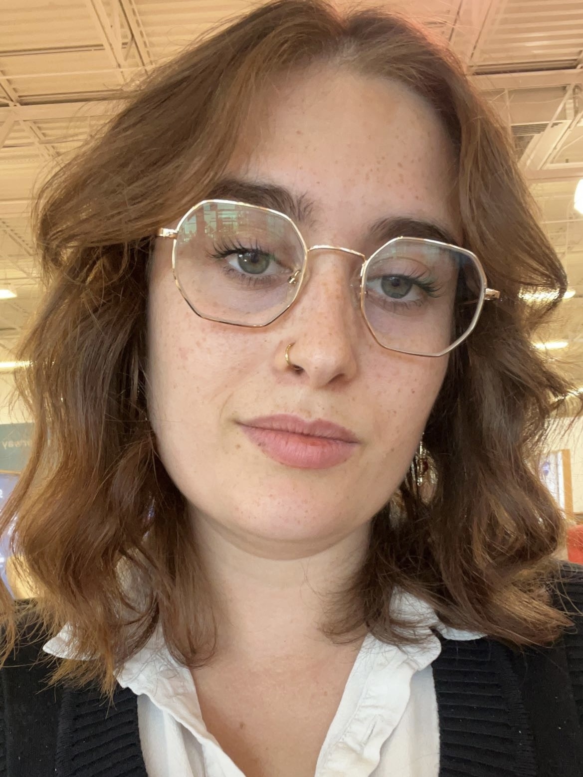 Soar Geometric Golden Full Rim Eyeglasses Eyebuydirect Canada