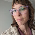 Shea - Clear Purple - horn - acetate