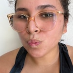 Sarah S. - Clear Melon - horn - acetate-metal