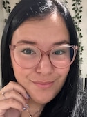 Angélique M. - Clear Purple - horn - acetate