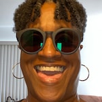 Devona F. - Matte Navy - round - plastic