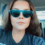 Brianne C. - Clear Green - horn - acetate