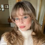 lilydavid1997 - Clear Beige - oval - acetate