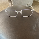 Terrie M. - Silver Clear - rectangle - titanium