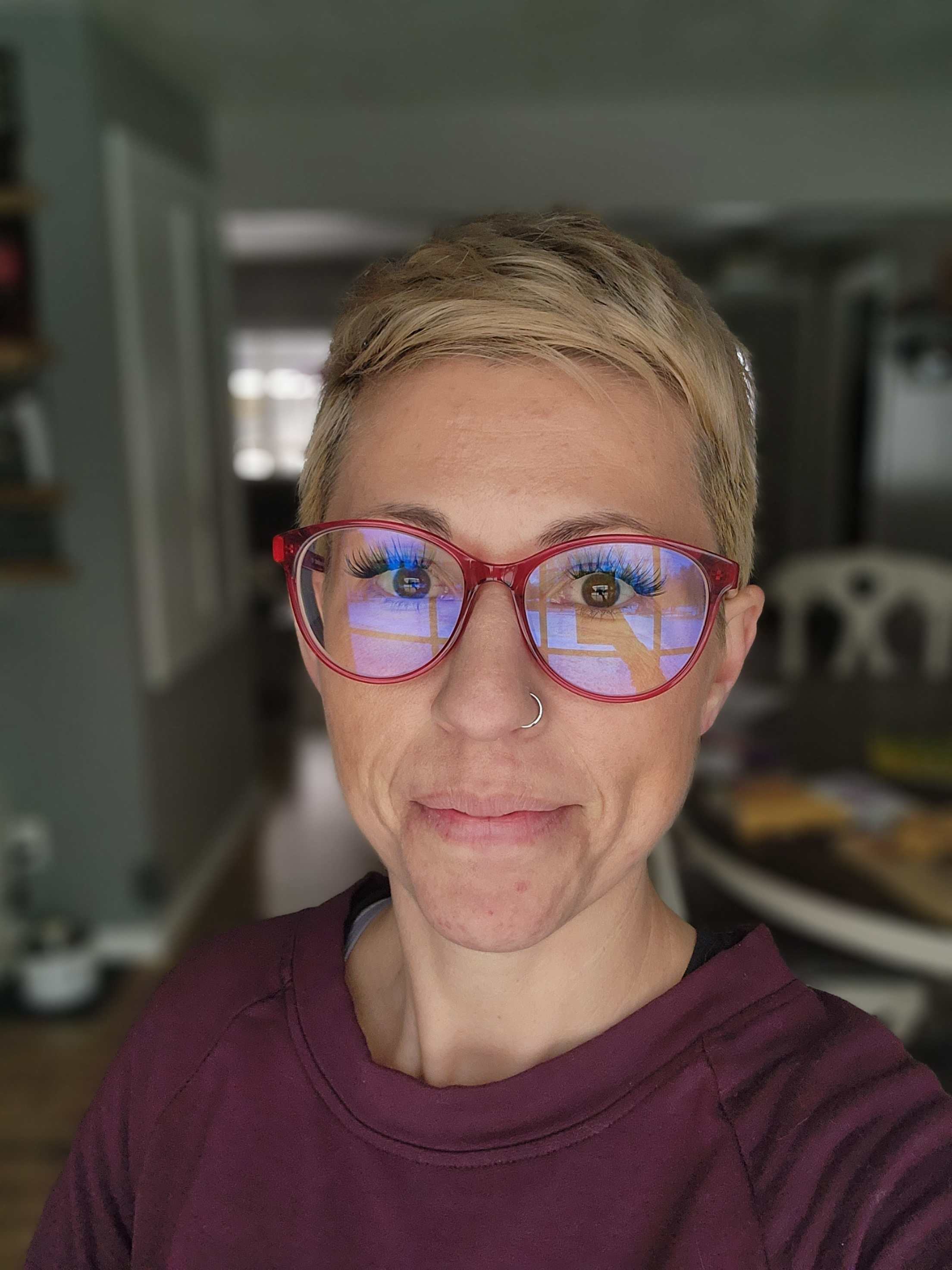 Laya Cat Eye Red Glasses for Women Eyebuydirect