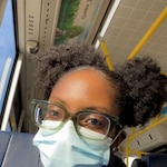 Kandice L. - Clear Green - rectangle - acetate