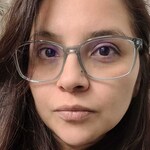 Nereyda L. - Clear Blue - rectangle - acetate